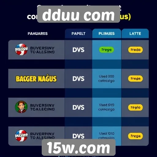 Comparação entre dduu com e outros sites de jogos